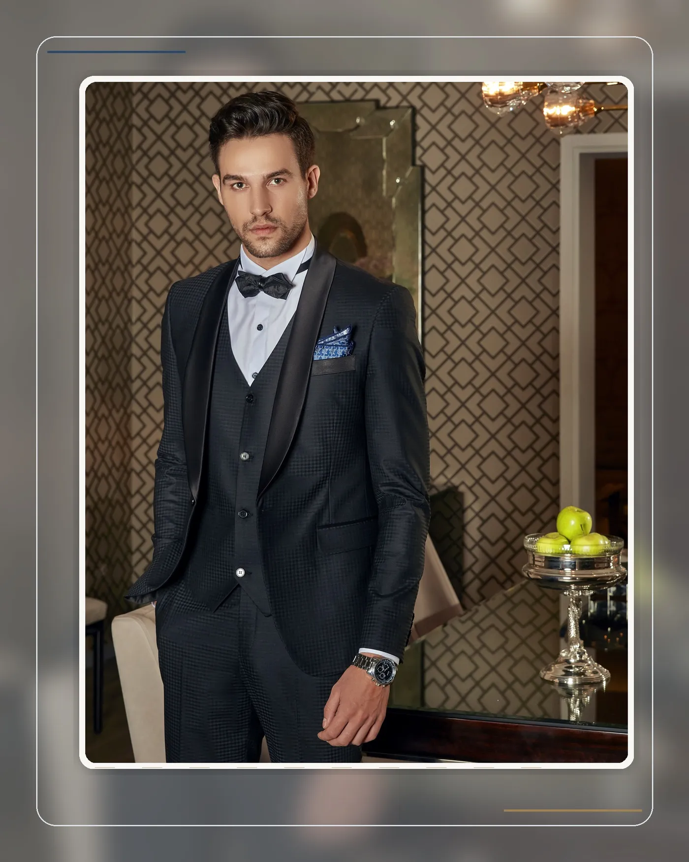 Gentleman in a formal tuxedo for an evening award ceremony